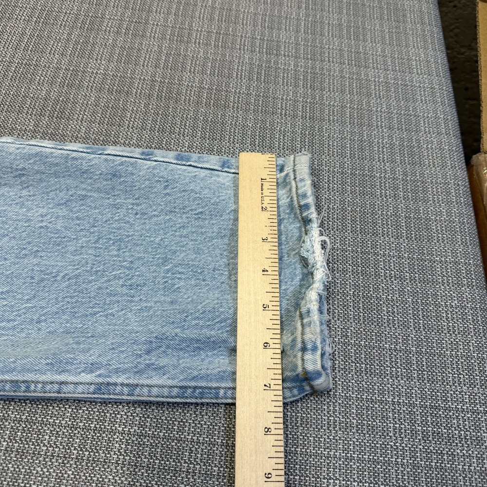 Abercrombie Fitch Curve Love 90s Straight Ultra High Rise Jeans 27 / 4 Distress - Picture 9 of 10